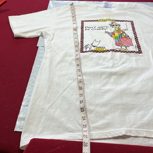 Vtg Shoebox Greetings MAXINE shirt DONT BE CRABBY Joke Parody T-Shirt USA MADE L - Picture 8 of 10